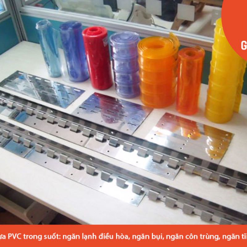 Rèm nhựa PVC ngăn côn trùng, Màn nhựa chống côn trùng, Rèm nhựa PVC vàng trong suốt